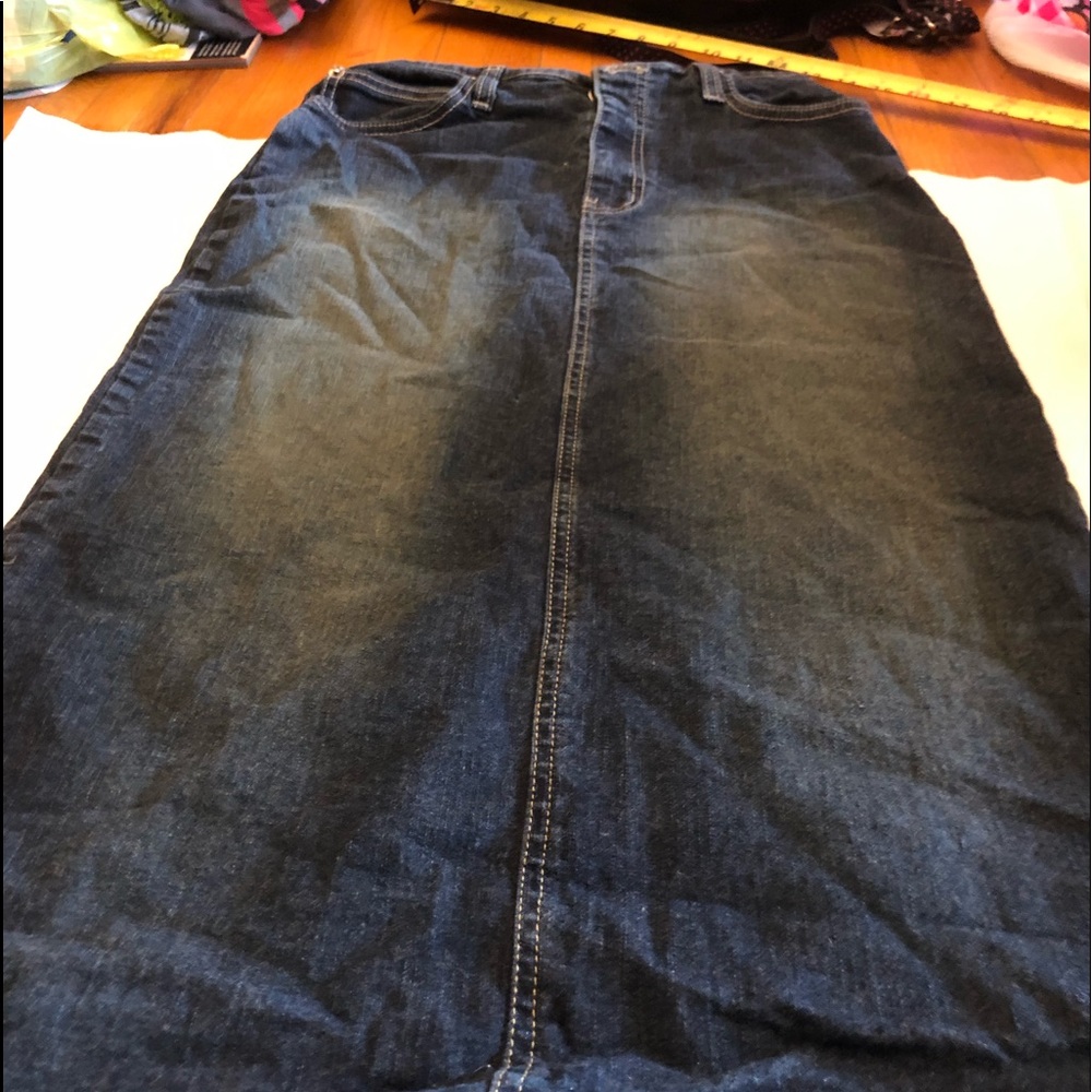 Child dark jean skirt size 16 Rave Girl
